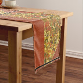 Elegant Antiek Boek, wervelpatroon Korte Tafelloper (Voorbeeld)