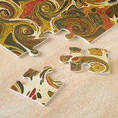 Elegant Antiek Boek,  wervelpatroon Legpuzzel (Zijkant)