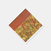 Elegant Antiek Boek, wervelpatroon Servet (Hoek)