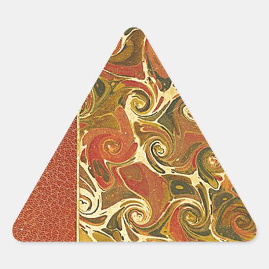 Elegant Antiek Boek,  wervelpatroon Sticker (Voorkant)