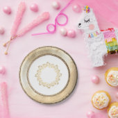 Elegant Antiek Bord met goudmageremelkpoeder (Feest)