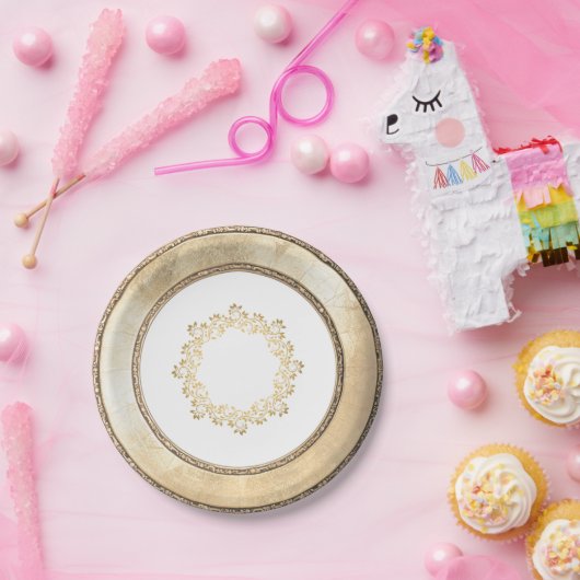 Elegant Antiek Bord met goudmageremelkpoeder (Feest)