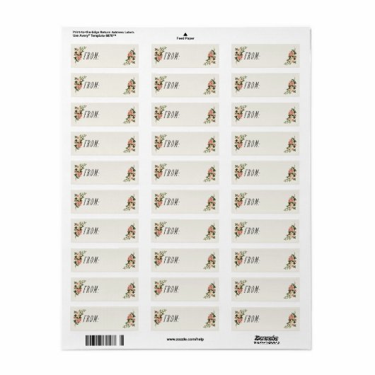 Elegant Antiek Cream Roos van Label (Full Sheet)