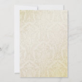 Elegant Antiek geïnspireerd huwelijksuitnodiging Kaart (Achterkant)
