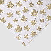 Elegant Antiek Gold Herfst Maple Leaves. Tissuepapier (Detail)