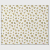 Elegant Antiek Gold Maple lekt een patroon. Cadeaupapier (Vlak)