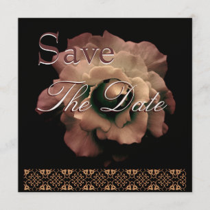 Elegant ANTIEK GOLD Roos Wedding Save Date Save The Date