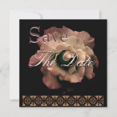 Elegant ANTIEK GOLD Roos Wedding Save Date Save The Date (Voorkant)