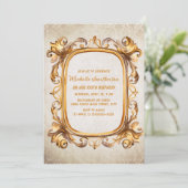 Elegant Antiek Goud Lijst 100e Verjaardag Kaart (Staand voorkant)