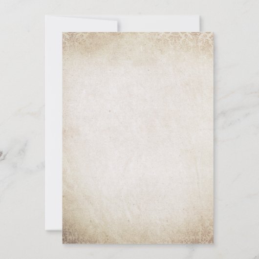 Elegant  Antiek Goud Lijst 100e Verjaardag Kaart (Achterkant)