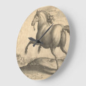 Elegant Antiek graven van Spaanse paarden Grote Klok (Hoek)