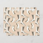 Elegant Antiek gravingshandbereik Uniek Briefkaart (Voorkant / Achterkant)