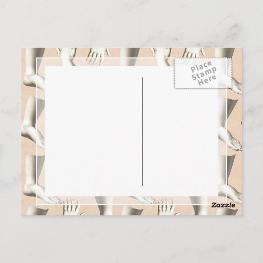 Elegant Antiek gravingshandbereik Uniek Briefkaart (Achterkant)