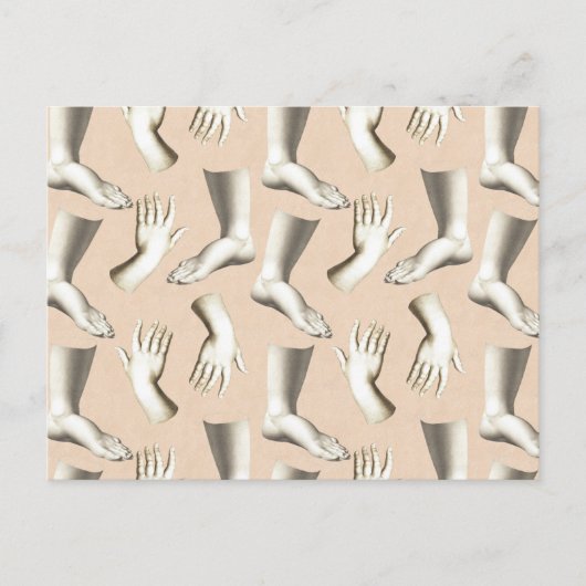 Elegant Antiek gravingshandbereik Uniek Briefkaart (Voorkant)