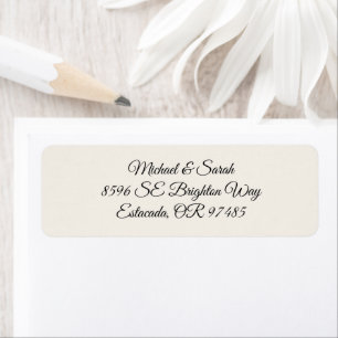 Elegant Antiek Ivoorkleurig Retouradres Etiket