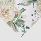 Elegant Antiek Ivory Floral Botanical Decoupage Tissuepapier (Detail)