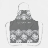 Elegant Antiek kant, bewerkbare aangepaste Schorte Schort (Voorkant)