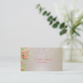 Elegant Antiek, Kant, Rozen Visitekaartje (Staand voorkant)