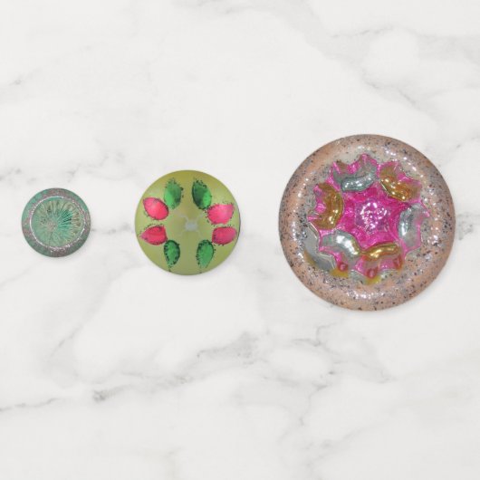 Elegant  Antiek kerstsierglas Confetti (Voorkanten)