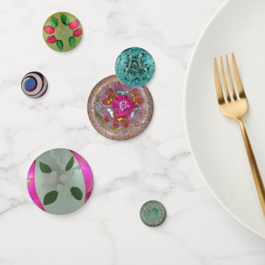 Elegant Antiek kerstsierglas Confetti (Groep)