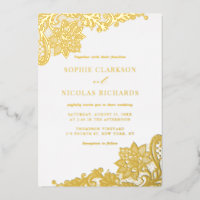 Elegant Antiek Lace Rustic Wedding Gold