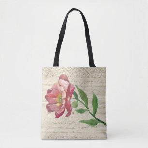 Elegant Antiek letter met ventilatorCanvas tas
