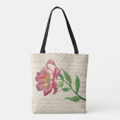 Elegant Antiek letter met ventilatorCanvas tas (Achterkant)