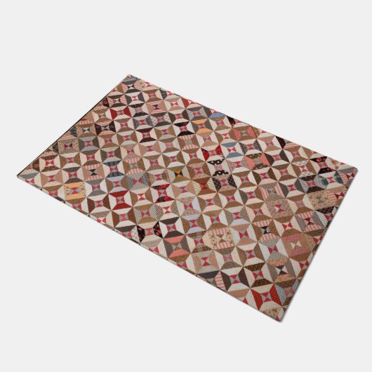 Elegant Antiek patchwork Quilt Pattern Deurmat (Schuin)