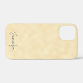 Elegant Antiek perkament met naam Case-Mate iPhone Case (Achterkant (horizontaal))