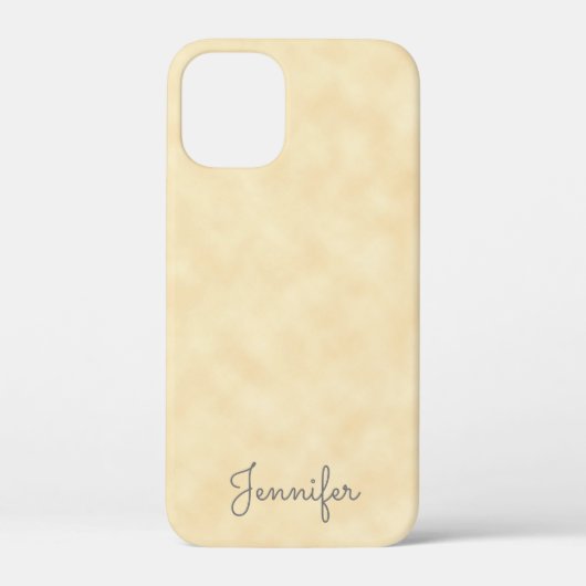 Elegant Antiek perkament met naam Case-Mate iPhone Case (Achterkant)
