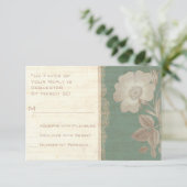Elegant Antiek Roos Verdigris Patina RSVP (Staand voorkant)