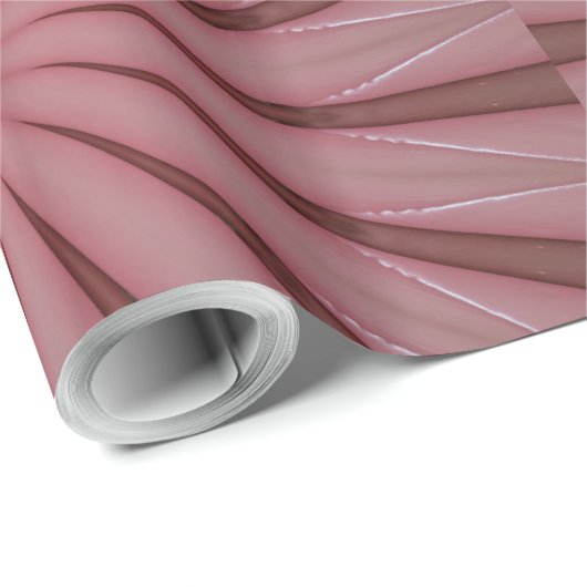 Elegant Antiek roze Kaleidoscoop ontwerp Cadeaupapier (Rol Hoek)