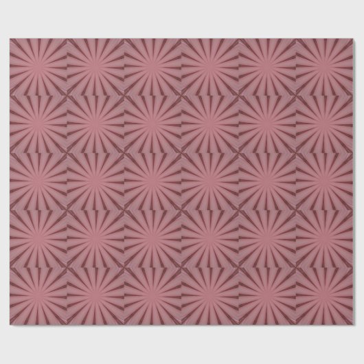 Elegant Antiek roze Kaleidoscoop ontwerp Cadeaupapier (Vlak)