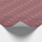 Elegant Antiek roze Kaleidoscoop ontwerp Cadeaupapier (Hoek)