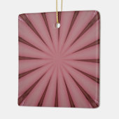 Elegant Antiek roze Kaleidoscoop ontwerp Keramisch Ornament (Links)