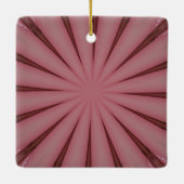 Elegant Antiek roze Kaleidoscoop ontwerp Keramisch Ornament (Achterkant)