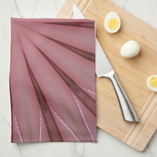 Elegant Antiek roze Kaleidoscoop ontwerp Theedoek (Quarter Fold)