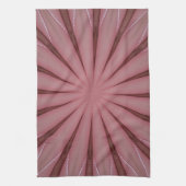Elegant Antiek roze Kaleidoscoop ontwerp Theedoek (Verticaal)