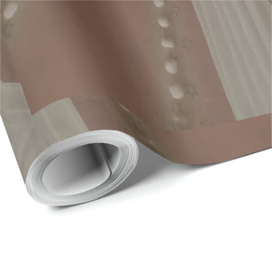 Elegant Antiek Roze Zilver Goud Witte Bloem Cadeaupapier (Rol Hoek)