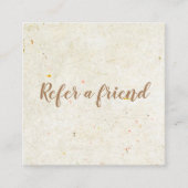 Elegant Antiek Rustisch script Aanbevelingskaartje (Voorkant)