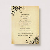 Elegant Antiek Swirls Vrijgezellenfeest Kaart