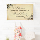 Elegant Antiek Swirls Vrijgezellenfeest Spandoek (Insitu)