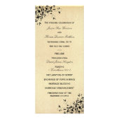 Elegant Antiek Swirls Wedding Program Sjabloon Reclamekaart (Voorkant)