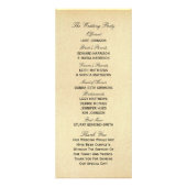 Elegant Antiek Swirls Wedding Program Sjabloon Reclamekaart (Achterkant)