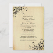 Elegant Antiek Swirls Wedding Shower Kaart (Voorkant)