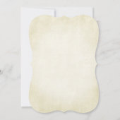 Elegant  Antiek versleten papier look bruiloft Kaart (Achterkant)