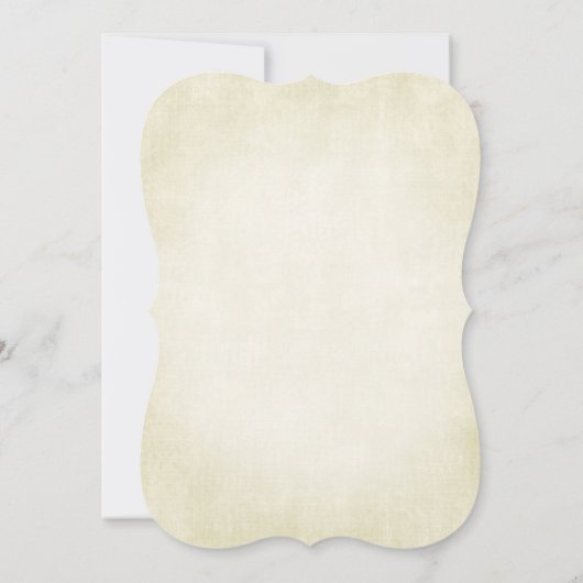 Elegant  Antiek versleten papier look bruiloft Kaart (Achterkant)