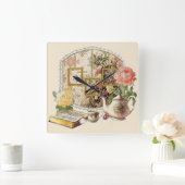 Elegant  Antiek Victoriaans Tea Room Vierkante Klok (Huis)