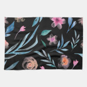 Elegant  Antiek Waterverf Flowers Throw P Theedoek (Horizontaal)