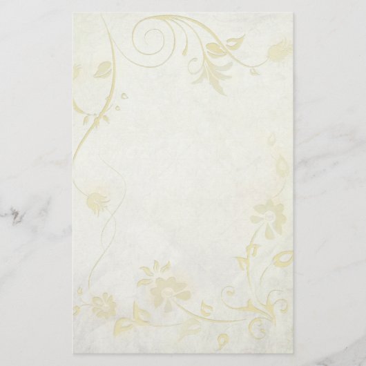 Elegant Antiek White Vintage Wedding Briefpapier (Voorkant)